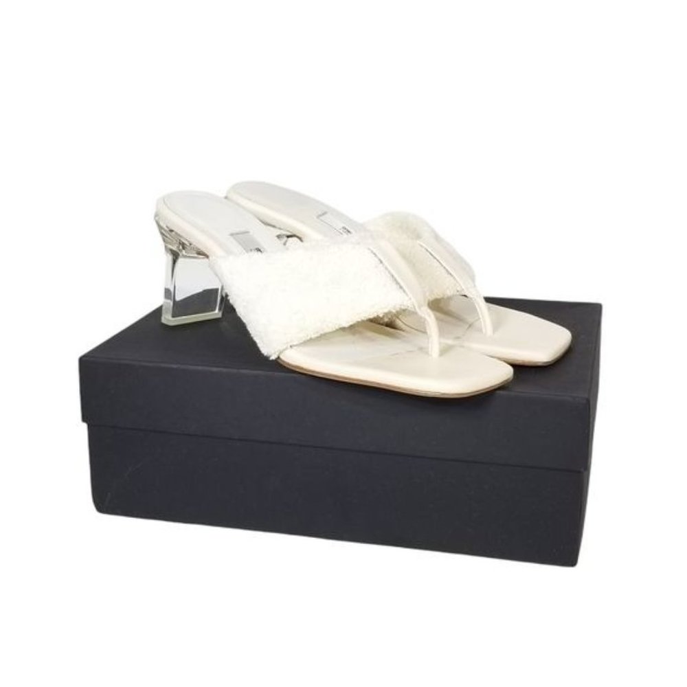 MIISTA London New In Box Carissa Sandal in Ivory Salt Towel Womens Size 9.5